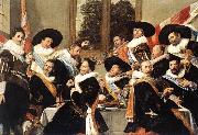 HALS, Frans Banquet of the Officers of the St Hadrian Civic Guard Company oil painting artist
